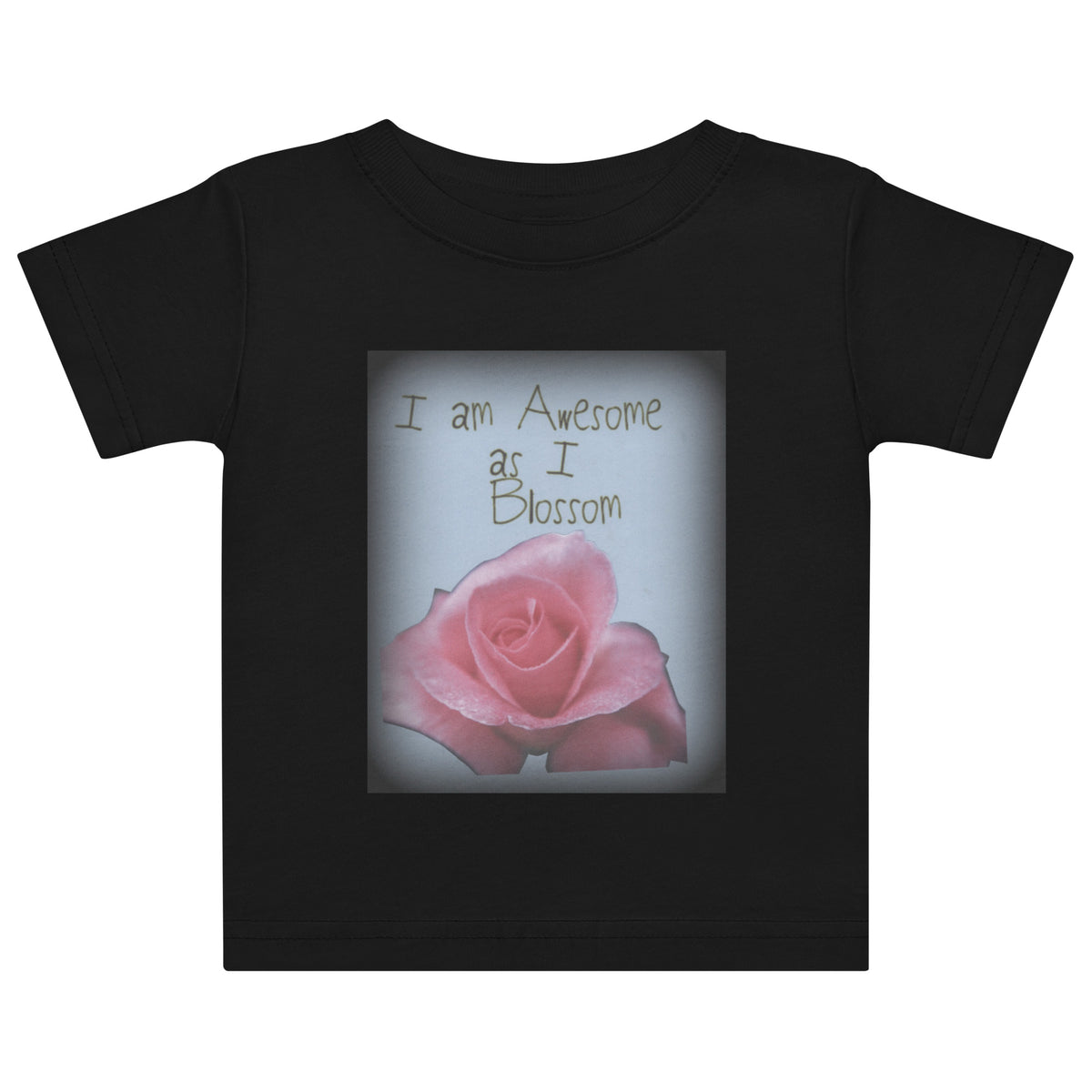I Am Awesome as I Blossom Rose Kids jersey t-shirt