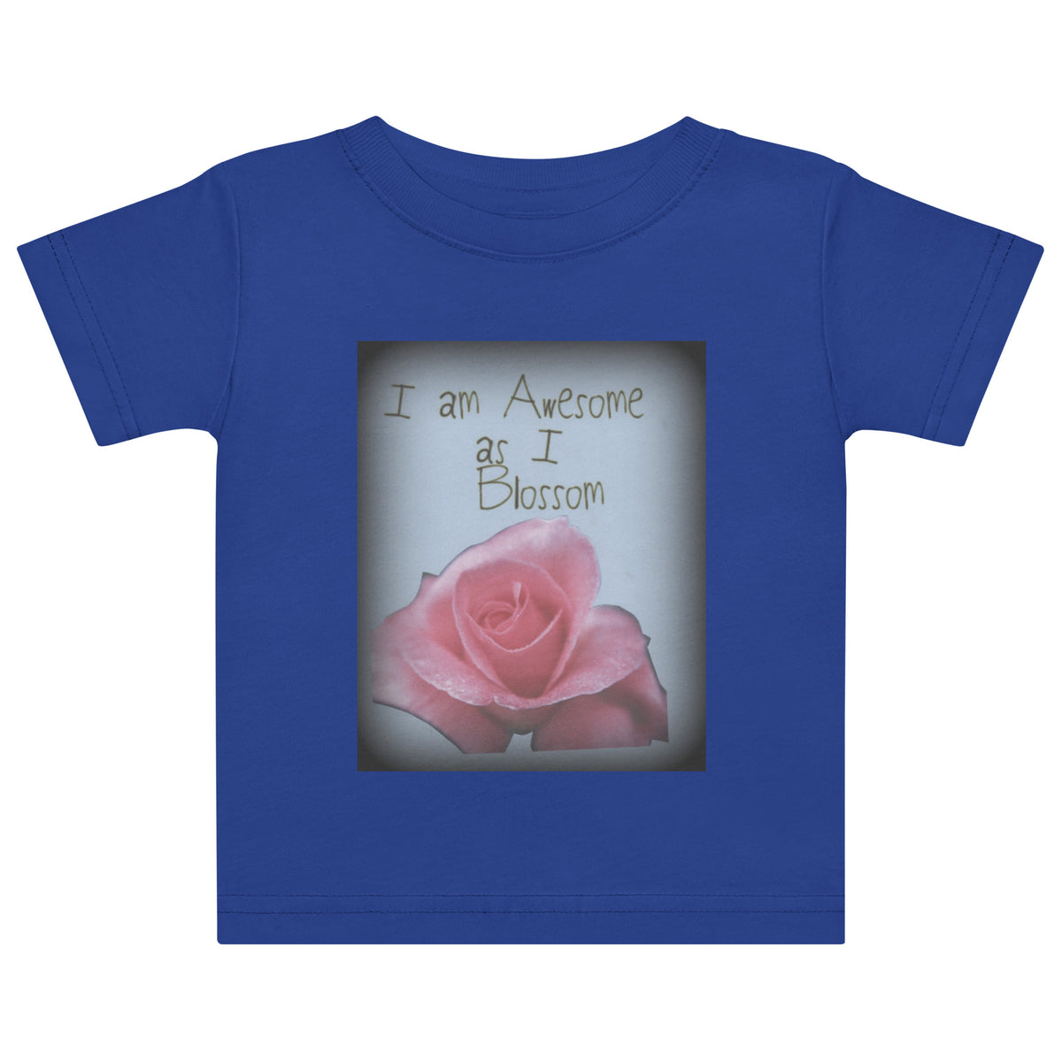I Am Awesome as I Blossom Rose Kids jersey t-shirt