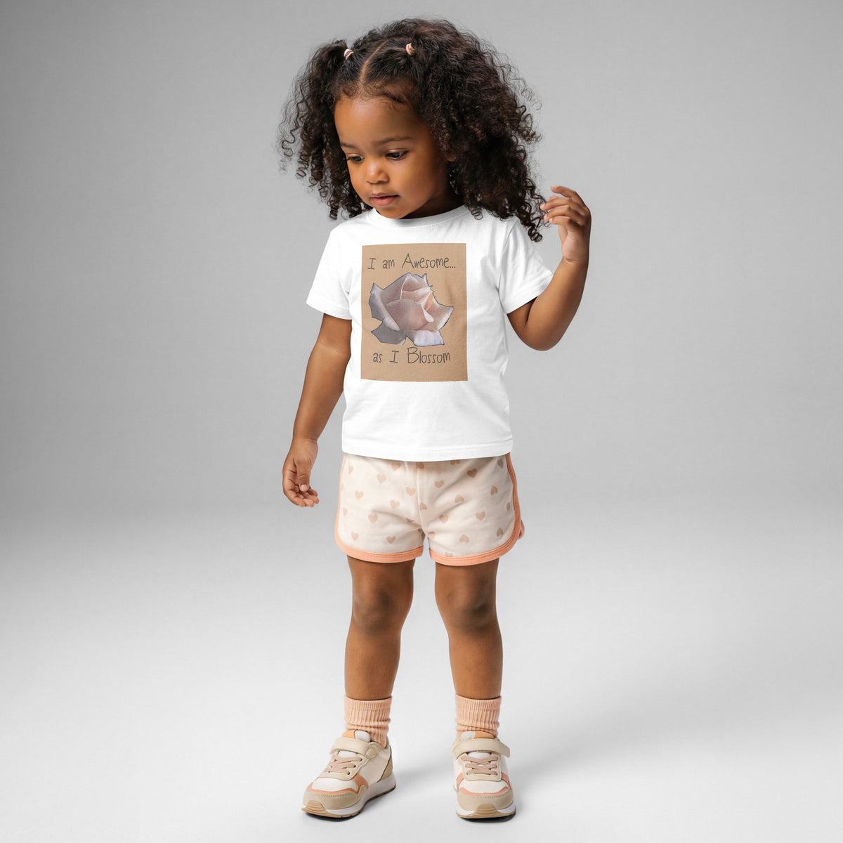 I Am Awesome as I Blossom Rose Baby jersey t-shirt