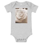 I Am Awesome as I Blossom Rose Baby Bodysuit