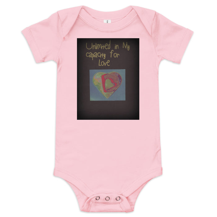 Unlimited in My Capacity for Love Baby Bodysuit