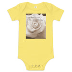 I Am Awesome as I Blossom Rose Baby Bodysuit