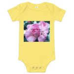 I Am Awesome as I Blossom Rose Baby Bodysuit
