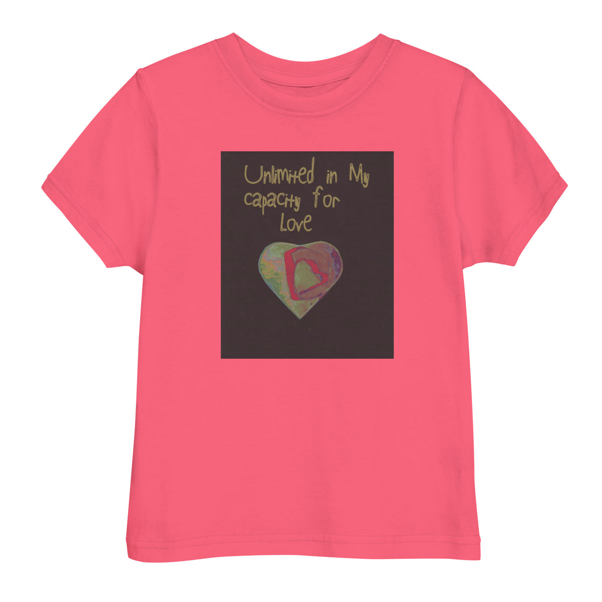 Product mockupUnlimited in My Capacity for Love Baby Toddler jersey t-shirt