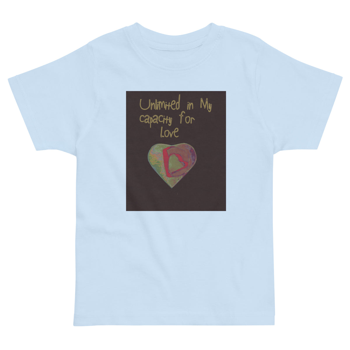 Product mockupUnlimited in My Capacity for Love Baby Toddler jersey t-shirt